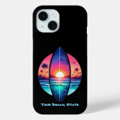 Coques Case-Mate iPhone Surf au coucher du soleil (Verso)