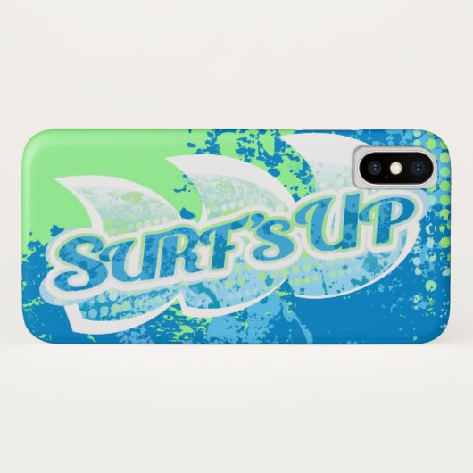 Coques Case-Mate iPhone surf bleu vert mer (Dos (Horizontal))