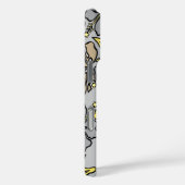 Coques Case-Mate iPhone Surf Pareau Hawaiian Hibiscus Surf Grey (Verso / Droite)