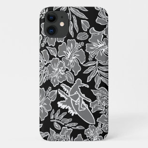 Case-Mate iPhone Case Surf Pareau Hawaiian Hibiscus Surf Grey