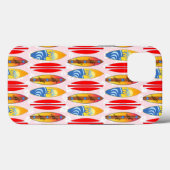 Coques Case-Mate iPhone Surf Rétro Hibiscus rose (Verso (horizontal))