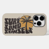 Coques Case-Mate iPhone Surf Sable Couchers De Soleil Plage Vie Palmier (Verso (horizontal))