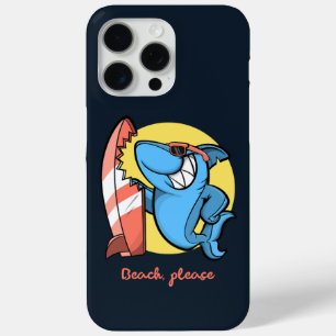 Coque iPhone 15 Pro Max Surf Shark Beach S'il vous plaît