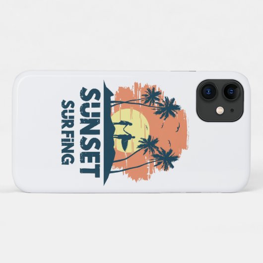 Coques Case-Mate iPhone Surf -Sunset Surf (Dos (Horizontal))