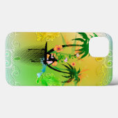 Coques Case-Mate iPhone Surf, surf avec palme (Verso (horizontal))