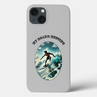 Case-Mate iPhone Case Surf vintage Surfer à cheval une grande vague URM