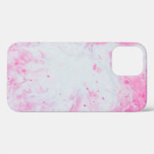 Coques Case-Mate iPhone Surface d'eau rose et bleue (Verso (horizontal))