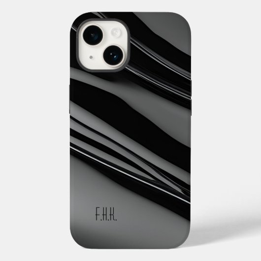 Coques Case-Mate iPhone Surface dimensionnelle noire (Verso)