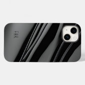 Coques Case-Mate iPhone Surface dimensionnelle noire (Verso (horizontal))