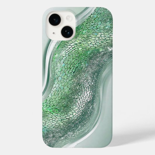 Coques Case-Mate iPhone Surface Étincelante Avec Motifs Bio (Verso)