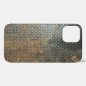 Coques Case-Mate iPhone Surface métallique, arrière - plan de texture réfl (Verso (horizontal))