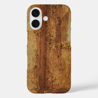 Coques iPhone 16 Surface métallique rouillée