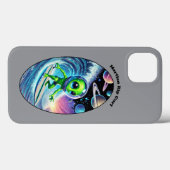 Coques Case-Mate iPhone Surfboard Surfboard Alien de l'espace chevauchant (Verso (horizontal))