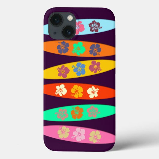 Coques Case-Mate iPhone Surfboards Fleurs Girlie (Verso)