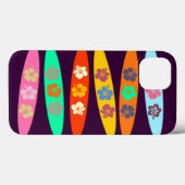 Coques Case-Mate iPhone Surfboards Fleurs Girlie (Verso (horizontal))