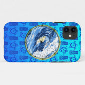 Coques Case-Mate iPhone Surfer en cercle en bambou (Dos (Horizontal))