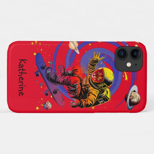 Coques Case-Mate iPhone Surfer sur le vortex personnalisé (Dos (Horizontal))