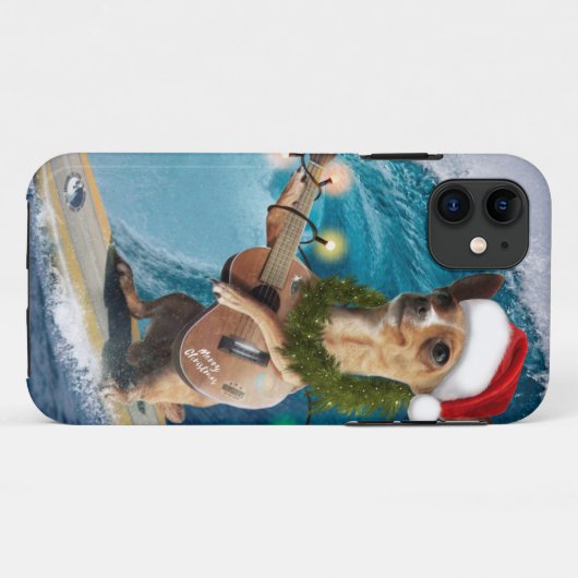 Coques Case-Mate iPhone Surfing de Christmas (Dos (Horizontal))