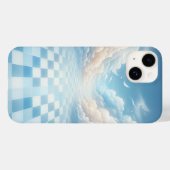 Coques Case-Mate iPhone Surreal Blue Checkerboard Sky Phone Case - Dreamy  (Verso (horizontal))