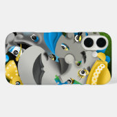 Coques Case-Mate iPhone Surreal Faces & Jigsaw Puzzle (Verso (horizontal))