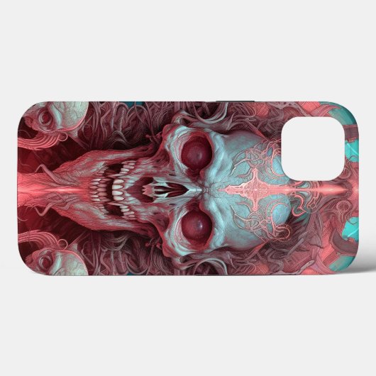 Coques Case-Mate iPhone Surreal Skull Gothique Horror Art (Verso (horizontal))