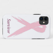 Coques Case-Mate iPhone Survivant du cancer du sein (Dos (Horizontal))