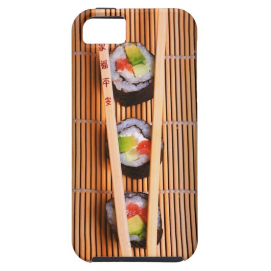 Coques Case-Mate iPhone Sushi et baguettes en bois (Dos)