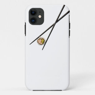 Coque iPhone 11 Sushi et baguettes noires - customisés
