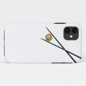 Coques Case-Mate iPhone Sushi et baguettes noires - customisés (Dos (Horizontal))