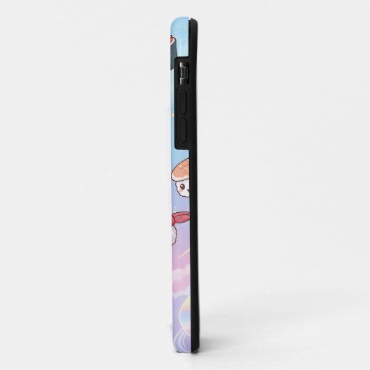 Coques Case-Mate iPhone Sushi Flying in Pastel Galaxy Sky (Dos/Gauche)