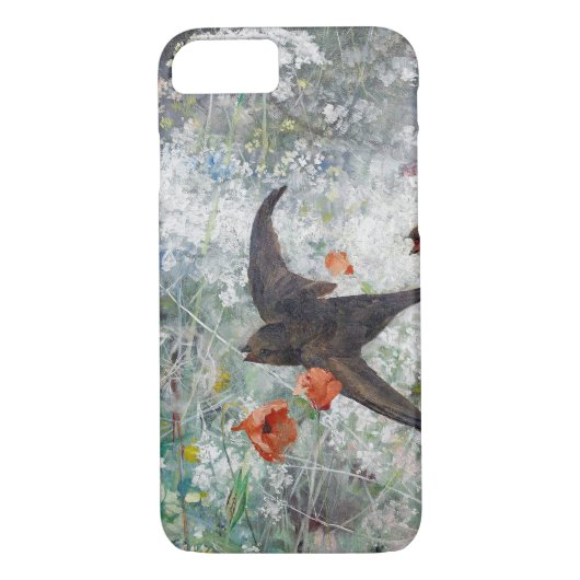 Coques Case-Mate iPhone Swallow and Flower Field, Bruno Liljefors (Dos)