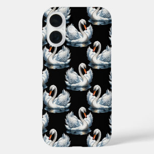 Coques iPhone 16 Swan Birds Design Motif