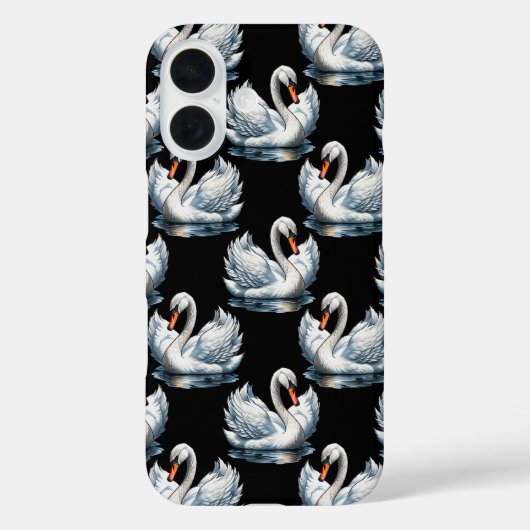 Coques Case-Mate iPhone Swan Birds Design Motif (Verso)