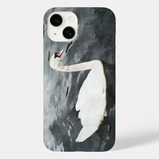 Coques Case-Mate iPhone Swan impressionniste (Verso)