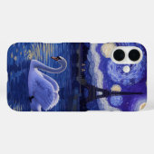 Coques Case-Mate iPhone "Swan in Paris : Starry Reflections" (Verso (horizontal))