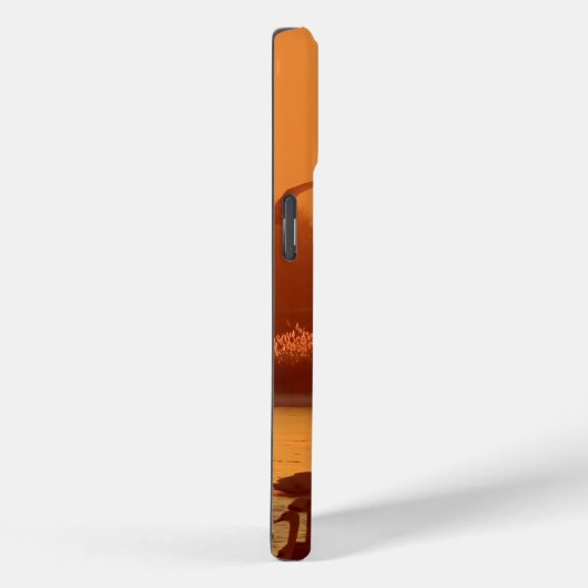 Coques Case-Mate iPhone Swans dans le lac au coucher du soleil (Verso / Droite)