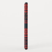 Coques Case-Mate iPhone Sweat Rouge Noir Motif Noël personnalisé (Dos/Droite)