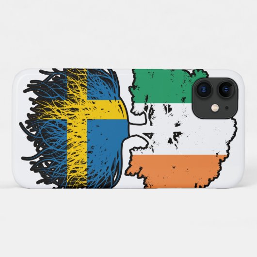 Coques Case-Mate iPhone Sweden Irish Ireland Tree Roots Flag (Dos (Horizontal))