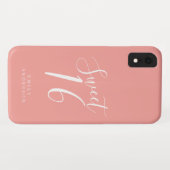 Coques Case-Mate iPhone Sweet 16 Script rose 16e anniversaire (Dos (Horizontal))