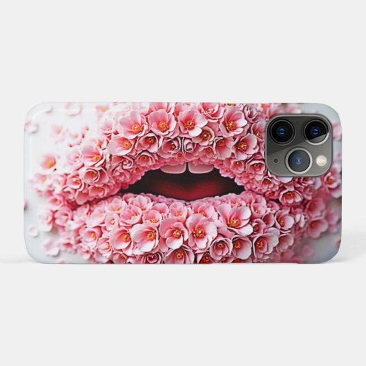 Coques Case-Mate iPhone Sweet Bloom Lips Art (Dos (Horizontal))