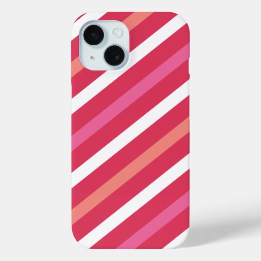 Coques Case-Mate iPhone Sweet Cute Candy Stripes Motif Saint-Valentin (Verso)