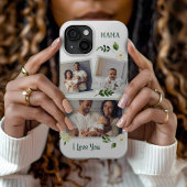 Coques Case-Mate iPhone Sweet Greenery Mama cadeau photo personnalisé