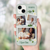 Coques Case-Mate iPhone Sweet Greenery Mama cadeau photo personnalisé