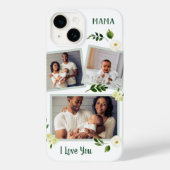 Coques Case-Mate iPhone Sweet Greenery Mama cadeau photo personnalisé (Verso)