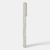 Coques Case-Mate iPhone Sweet Greenery Wreath and Greige Dots Monogramme (Verso / Droite)