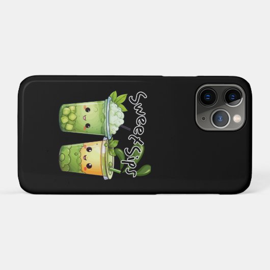 Coques Case-Mate iPhone Sweet Sips Kawaii Bubble Tea Duo (Dos (Horizontal))