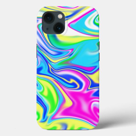 Coques Case-Mate iPhone "Sweet Swirls : The Bubblegum Marble Delft" (Verso)