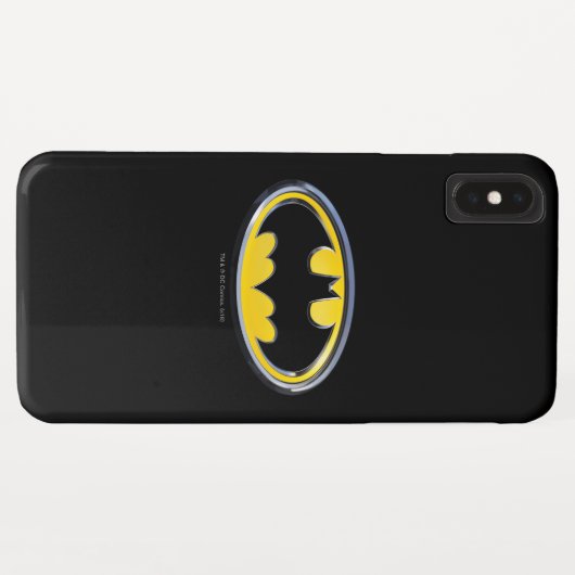 Coques Case-Mate iPhone Symbole Batman | Logo classique (Dos (Horizontal))