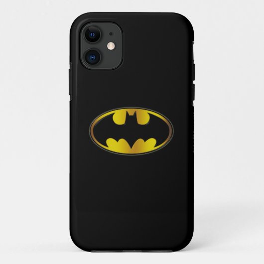 Coques Case-Mate iPhone Symbole Batman | Logo de dégradé ovale (Dos)