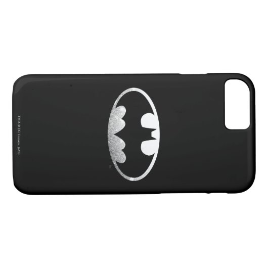 Coques Case-Mate iPhone Symbole Batman | Logo Grainy (Dos (Horizontal))